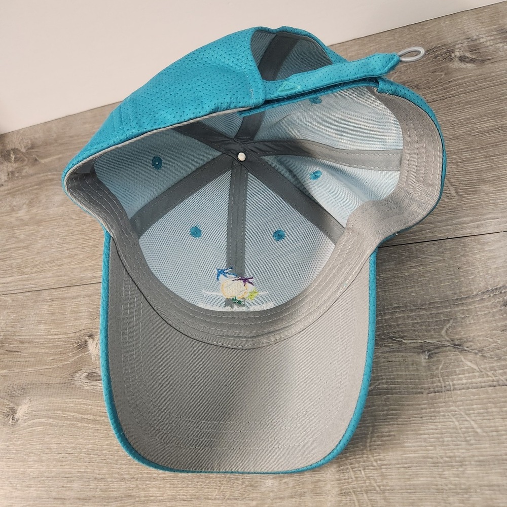 BNP Paribas Open Tennis Tournament Strapback Adjustable Teal Mid Fit Ahead Cap - Picture 6 of 9